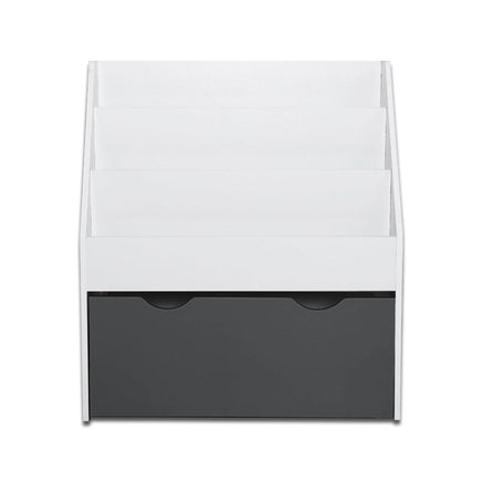 Keezi 3 Tiers Kids Bookshelf Magazine Rack Children Bookcase Organiser Storage Baby & Kids Kings Warehouse 