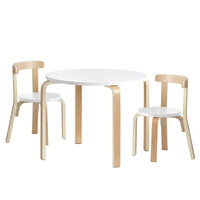 Keezi 3PCS Kids Table and Chairs Set Activity Toy Play Desk Baby & Kids Kings Warehouse 