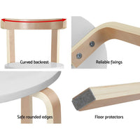 Keezi 3PCS Kids Table and Chairs Set Activity Toy Play Desk Baby & Kids Kings Warehouse 