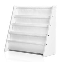 Keezi 4 Tiers Kids Bookshelf Magazine Shelf Children Bookcase Rack Organiser Baby & Kids Kings Warehouse 