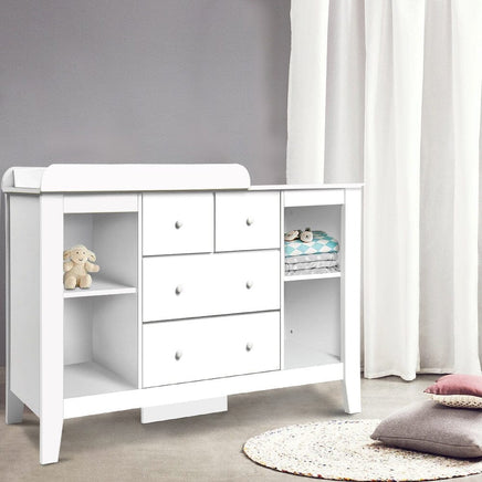 Keezi Baby Changing Table Diaper Station Drawers Chest Cabinet Nursery Furniture Baby & Kids Kings Warehouse 