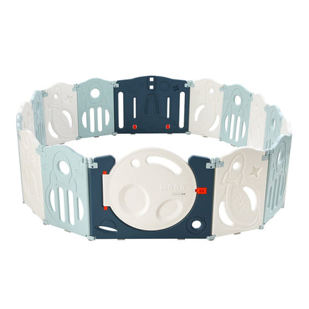 Keezi Baby Playpen 16 Panels Foldable Toddler Fence Safety Play Activity Barrier Kings Warehouse 