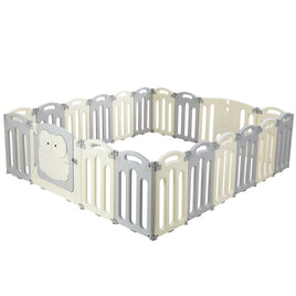 Keezi Baby Playpen 20 Panels Foldable Toddler Fence Safety Play Activity Centre Kings Warehouse 