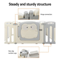 Keezi Baby Playpen 20 Panels Foldable Toddler Fence Safety Play Activity Centre Kings Warehouse 