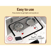 Keezi Kids Kitchen Play Set Wooden Pretend Toy Children Cooking Cookware Utensil Baby & Kids Kings Warehouse 