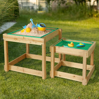 Keezi Kids Sandpit Wooden Sandbox Sand Pit Water Table Outdoor Toys 101cm Baby & Kids Kings Warehouse 