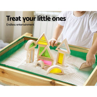 Keezi Kids Sandpit Wooden Sandbox Sand Pit Water Table Outdoor Toys 101cm Baby & Kids Kings Warehouse 