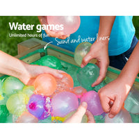 Keezi Kids Sandpit Wooden Sandbox Sand Pit Water Table Outdoor Toys 101cm Baby & Kids Kings Warehouse 