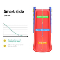 Keezi Kids Slide Swing Set Basketball Hoop Outdoor Playground Toys 120cm Blue Baby & Kids Kings Warehouse 