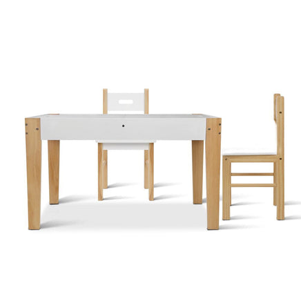 Keezi Kids Table Chair Set Children Storage Study Desk Toy Play Game Chalkboard Kings Warehouse 