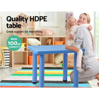 Keezi Kids Table Plastic Square Activity Study Desk 60X60CM Baby & Kids Kings Warehouse 