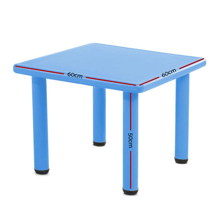 Keezi Kids Table Plastic Square Activity Study Desk 60X60CM Baby & Kids Kings Warehouse 