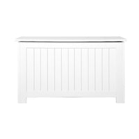 Keezi Kids Toy Box Chest Storage Blanket Children Clothes Room Organiser White Baby & Kids Kings Warehouse 