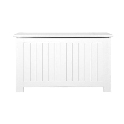 Keezi Kids Toy Box Chest Storage Blanket Children Clothes Room Organiser White Baby & Kids Kings Warehouse 