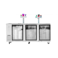 Kegerator - KegMaster Super Deluxe - Three Door Kings Warehouse 