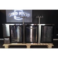 Kegerator - KegMaster Super Deluxe - Three Door Kings Warehouse 