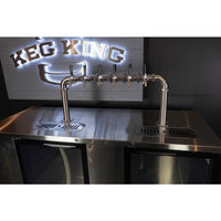 Kegerator - KegMaster Super Deluxe - Two Door Large Kings Warehouse 