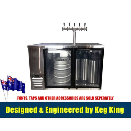 Kegerator - KegMaster Super Deluxe - Two Door Small Appliances Kings Warehouse 