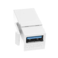 Keystone Jack-USB 3.0 A Female to A Female Coupler Adapter wall plate Kings Warehouse 