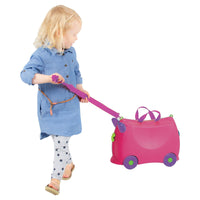 Kiddicare Bon Voyage Kids Ride On Suitcase Luggage Travel Bag Pink Kings Warehouse 