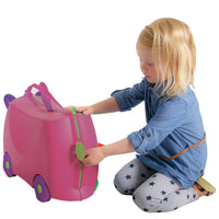 Kiddicare Bon Voyage Kids Ride On Suitcase Luggage Travel Bag Pink Kings Warehouse 