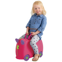 Kiddicare Bon Voyage Kids Ride On Suitcase Luggage Travel Bag Pink Kings Warehouse 