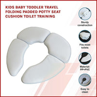 Kids Baby Toddler Travel Folding Padded Potty Seat Cushion Toilet Training Kings Warehouse 