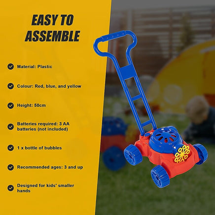 Kids Bubble Lawnmower Bubbles Machine Blower Outdoor Garden Party Toddler Toy Baby & Kids Kings Warehouse 