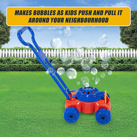 Kids Bubble Lawnmower Bubbles Machine Blower Outdoor Garden Party Toddler Toy Baby & Kids Kings Warehouse 