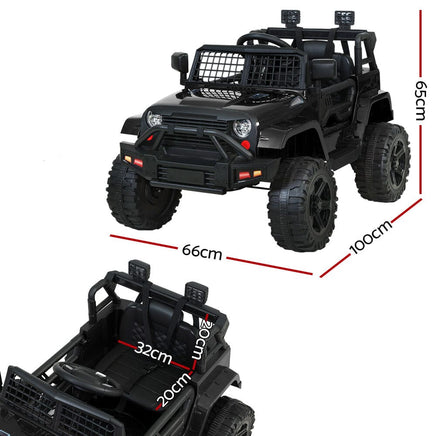 Kids Electric Ride On Car Jeep Toy Cars Remote 12V Black Baby & Kids Kings Warehouse 