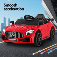 Kids Electric Ride On Car Mercedes-Benz AMG GTR Licensed Toy Cars Remote Red Baby & Kids Kings Warehouse 