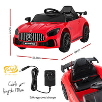 Kids Electric Ride On Car Mercedes-Benz AMG GTR Licensed Toy Cars Remote Red Baby & Kids Kings Warehouse 