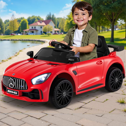 Kids Electric Ride On Car Mercedes-Benz AMG GTR Licensed Toy Cars Remote Red Baby & Kids Kings Warehouse 