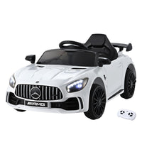 Kids Electric Ride On Car Mercedes-Benz AMG GTR Licensed Toy Cars Remote White Baby & Kids Kings Warehouse 