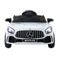 Kids Electric Ride On Car Mercedes-Benz AMG GTR Licensed Toy Cars Remote White Baby & Kids Kings Warehouse 