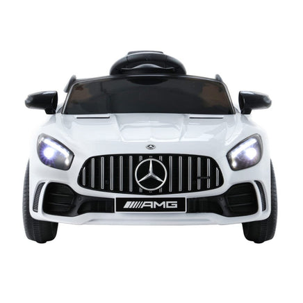 Kids Electric Ride On Car Mercedes-Benz AMG GTR Licensed Toy Cars Remote White Baby & Kids Kings Warehouse 