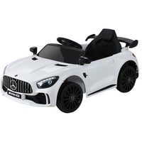 Kids Electric Ride On Car Mercedes-Benz AMG GTR Licensed Toy Cars Remote White Baby & Kids Kings Warehouse 