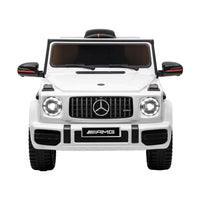 Kids Electric Ride On Car Mercedes-Benz Licensed AMG G63 Toy Cars Remote White Baby & Kids Kings Warehouse 