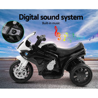 Kids Electric Ride On Car Police Motorcycle Motorbike BMW Licensed S1000RR Black Baby & Kids Kings Warehouse 