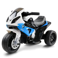 Kids Electric Ride On Car Police Motorcycle Motorbike BMW Licensed S1000RR Blue Baby & Kids Kings Warehouse 