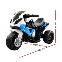 Kids Electric Ride On Car Police Motorcycle Motorbike BMW Licensed S1000RR Blue Baby & Kids Kings Warehouse 