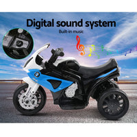 Kids Electric Ride On Car Police Motorcycle Motorbike BMW Licensed S1000RR Blue Baby & Kids Kings Warehouse 