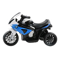 Kids Electric Ride On Car Police Motorcycle Motorbike BMW Licensed S1000RR Blue Baby & Kids Kings Warehouse 