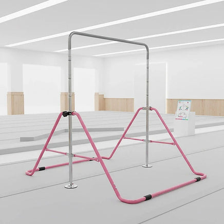 Kids Gymnastics Bars Training Horizontal Bar Monkey Kip Bar Pink Sports & Fitness Kings Warehouse 