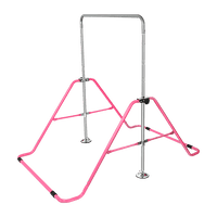 Kids Gymnastics Bars Training Horizontal Bar Monkey Kip Bar Pink Sports & Fitness Kings Warehouse 