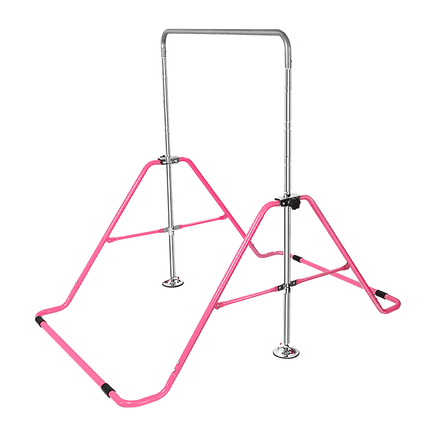 Kids Gymnastics Bars Training Horizontal Bar Monkey Kip Bar Pink Sports & Fitness Kings Warehouse 