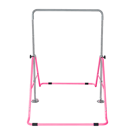 Kids Gymnastics Bars Training Horizontal Bar Monkey Kip Bar Pink Sports & Fitness Kings Warehouse 
