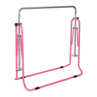 Kids Gymnastics Bars Training Horizontal Bar Monkey Kip Bar Pink Sports & Fitness Kings Warehouse 