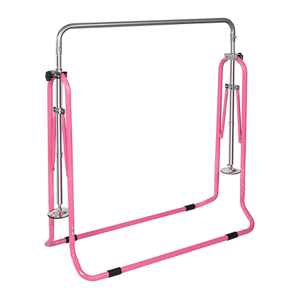 Kids Gymnastics Bars Training Horizontal Bar Monkey Kip Bar Pink Sports & Fitness Kings Warehouse 
