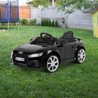 Kids Ride On Car Audi Licensed TT RS Black Early Christmas Sale Kings Warehouse 